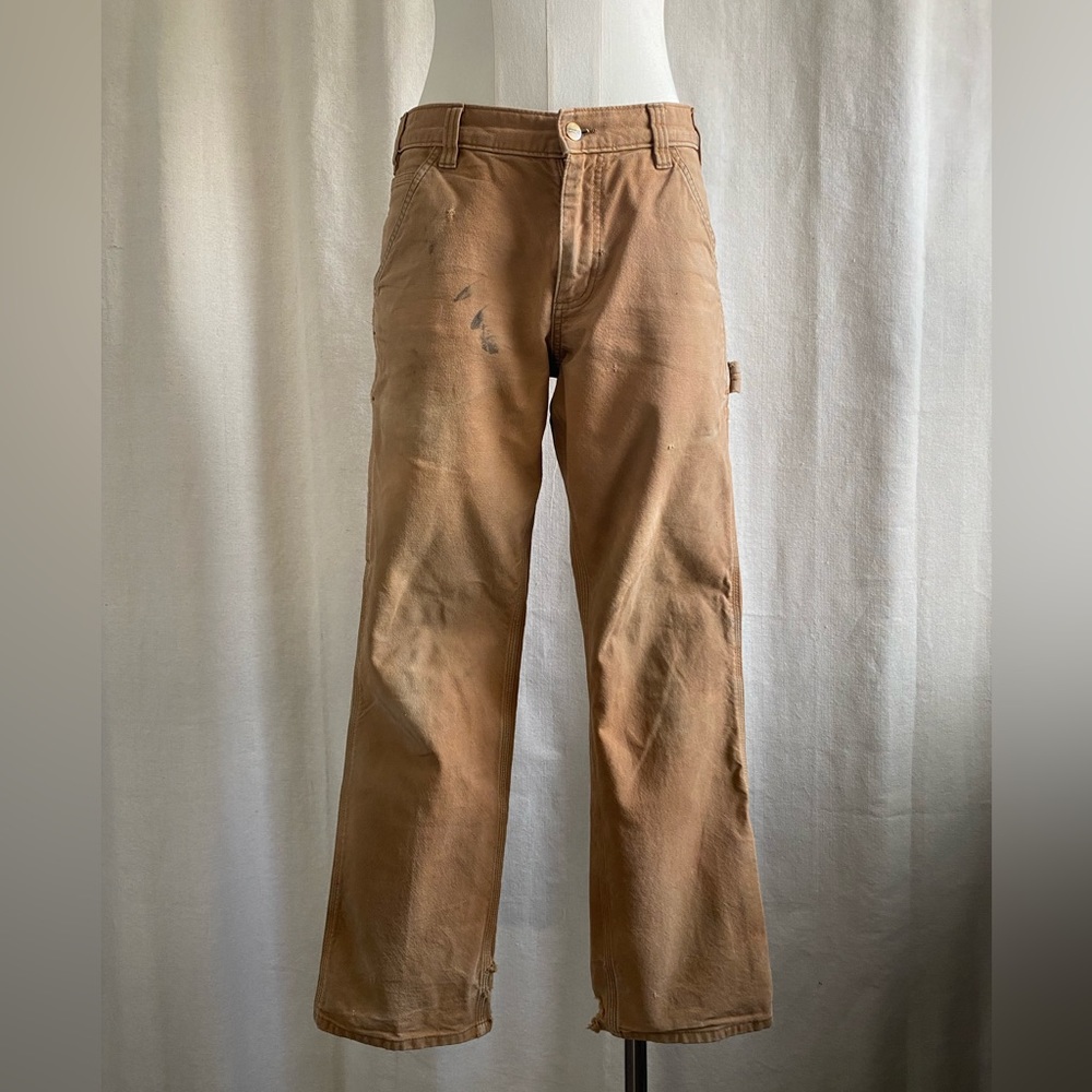 Carhartt tan women's work pants relaxed fit size 30x30